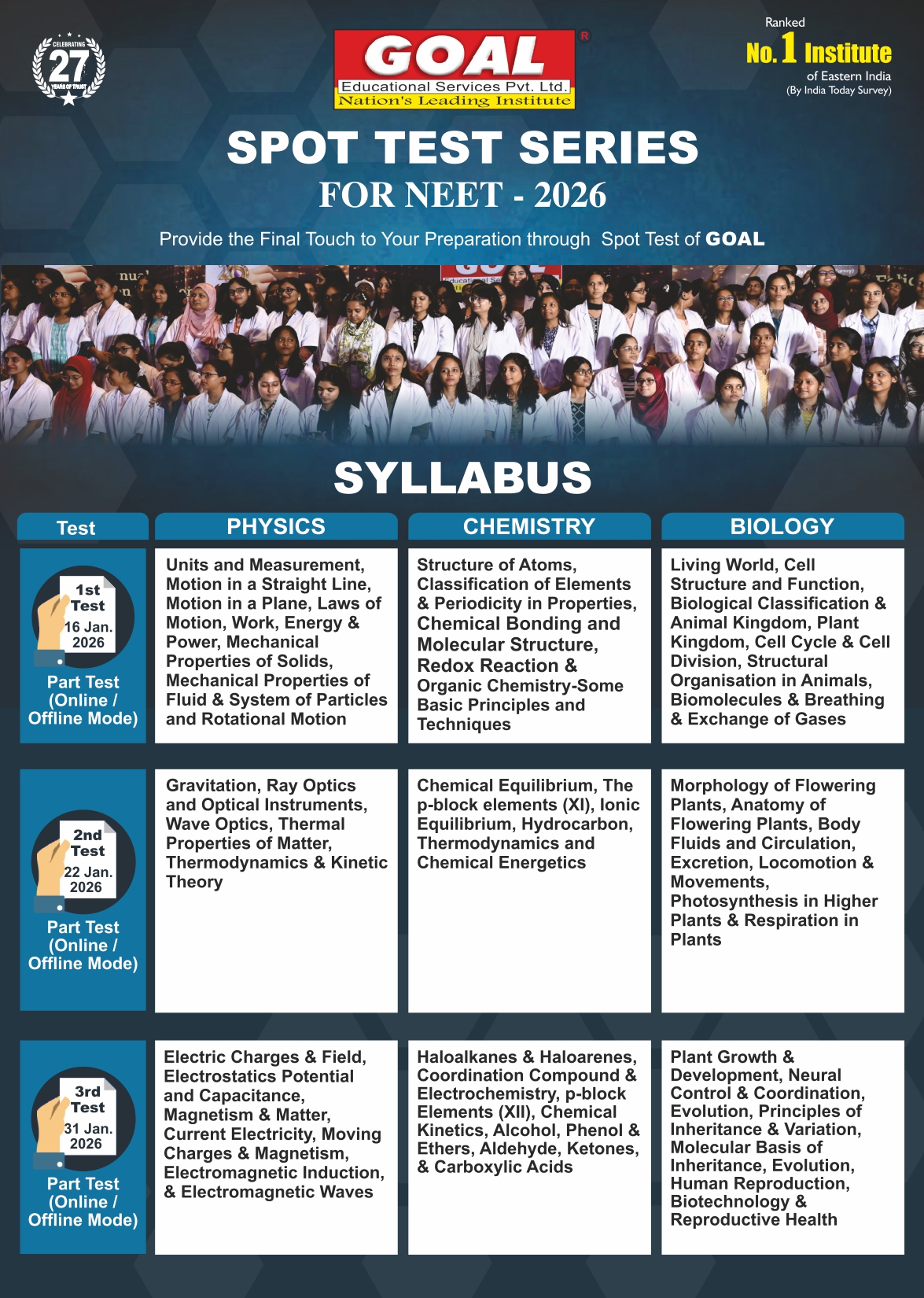 Test Series Programme